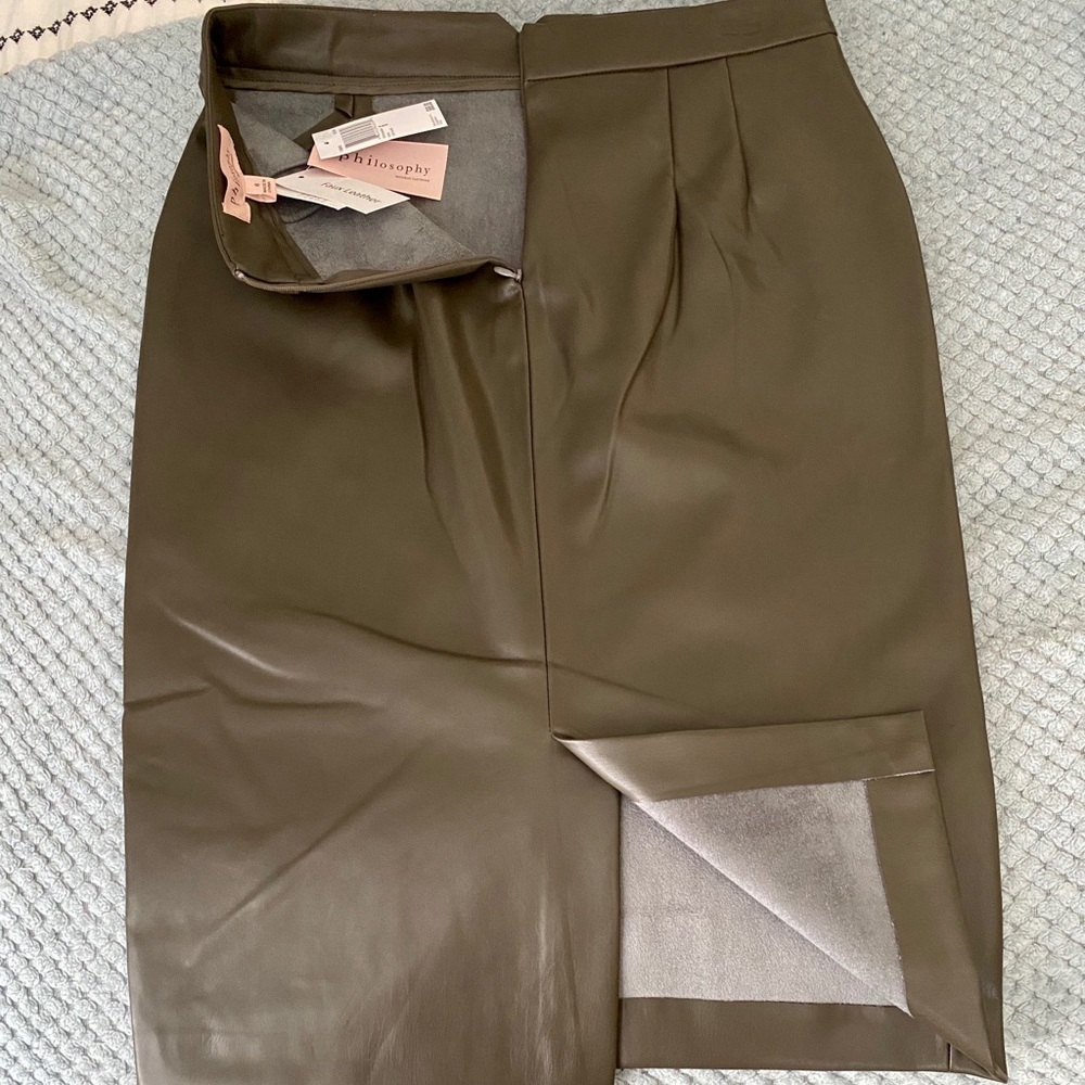 Faux Leather Pencil Skirt ✏️ ✨